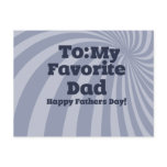 To my favourite Dad Happy Fathers Day postcards