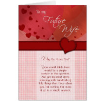 To my future wife Why do I love you Greeting Cards
