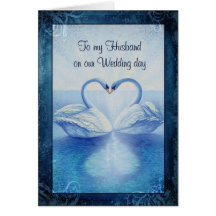 To my Husband on our Wedding day Greeting Card