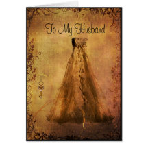 To my Husband on our Wedding Day Greeting Cards
