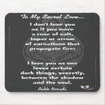 To My Secret Love Mouse Pad - Customise mousepads