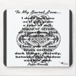 To My Secret Love Mouse Pad - Customise mousepads