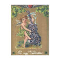 To My Valentine Cherub Vintage Valentine postcards