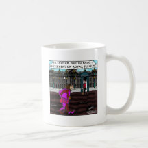 To pave or not to pave, that is the question. mug