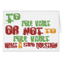 To Pole Vault Cards