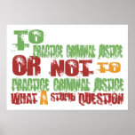 To Practice Criminal Justice posters