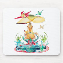 To rest on Wings Of Glass Mouse Pad