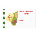 To Santa Gift Card business cards