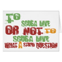 To Scuba Dive Cards