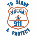 To Serve and Protect embroidered shirts