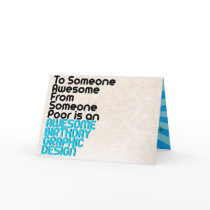 To Someone Awesome Birthday Card
