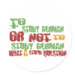 To Study German stickers