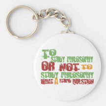 To Study Philosophy Key Chains