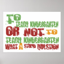 To Teach Kindergarten Print