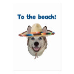 To The Beach Dog business cards