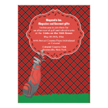 To The Driving Range 2 Golf Invitation
