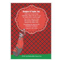 To The Driving Range Golf Invitation