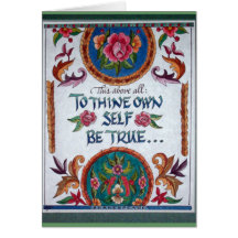 To Thine Own Self Be True by Barbara Beck-Azar Greeting Cards