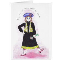 To thine own self be true greeting card