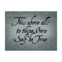 To Thine Own Self Be True Postcard