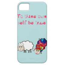 To thine own self be true sheep iphone 5 covers