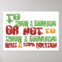 To Throw a Boomerang Print