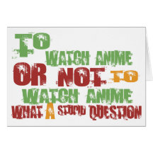 To Watch Anime Cards