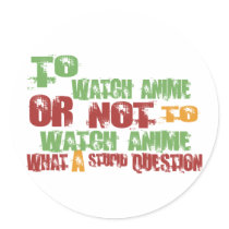 To Watch Anime Sticker