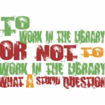 To Work in the Library Photo Sculpture