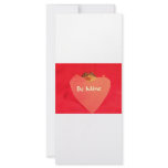 Toad frog holding a heart that says Be Mine ? rack cards