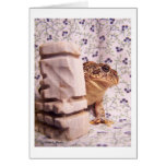 Toad frog marble chess piece prop flowered back cards