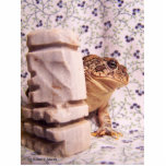 Toad frog marble chess piece prop flowered back photo sculptures