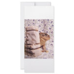 Toad frog marble chess piece prop flowered back rack cards