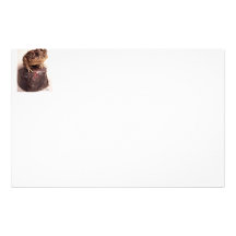 Toad frog on hand hammered copper cup photo stationery