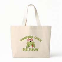 Toadally Cute Big Sister Canvas Bag
