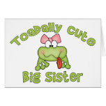 Toadally Cute Big Sister Greeting Cards