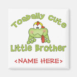Toadally Cute Little Brother Magnet