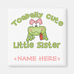 Toadally Cute Little Sister Refrigerator Magnets