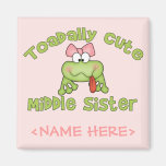 Toadally Cute Middle Sister Fridge Magnet