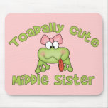 Toadally Cute Middle Sister mousepads