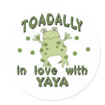 TOADALLY Love YaYa Frog Sticker