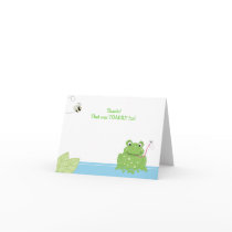TOADILY Fun Frog / Bee Folded Thank you note