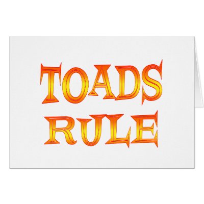 Toads Rule Cards by AllPetsStore
