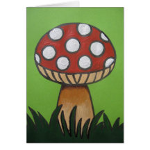 Toadstool Note Card