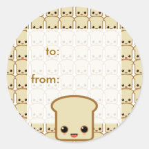 toast life round sticker