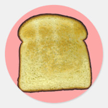 Toast Round Sticker