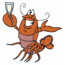 toasting lobster acrylic cut out