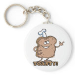 Toasty happy bread toast keychains