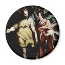 Tobias And The Angel By Motta Raffaello Fridge Magnet