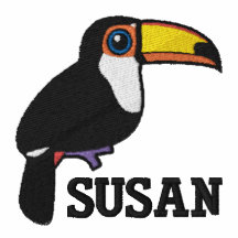Toco Toucan Embroidery Polo Shirts